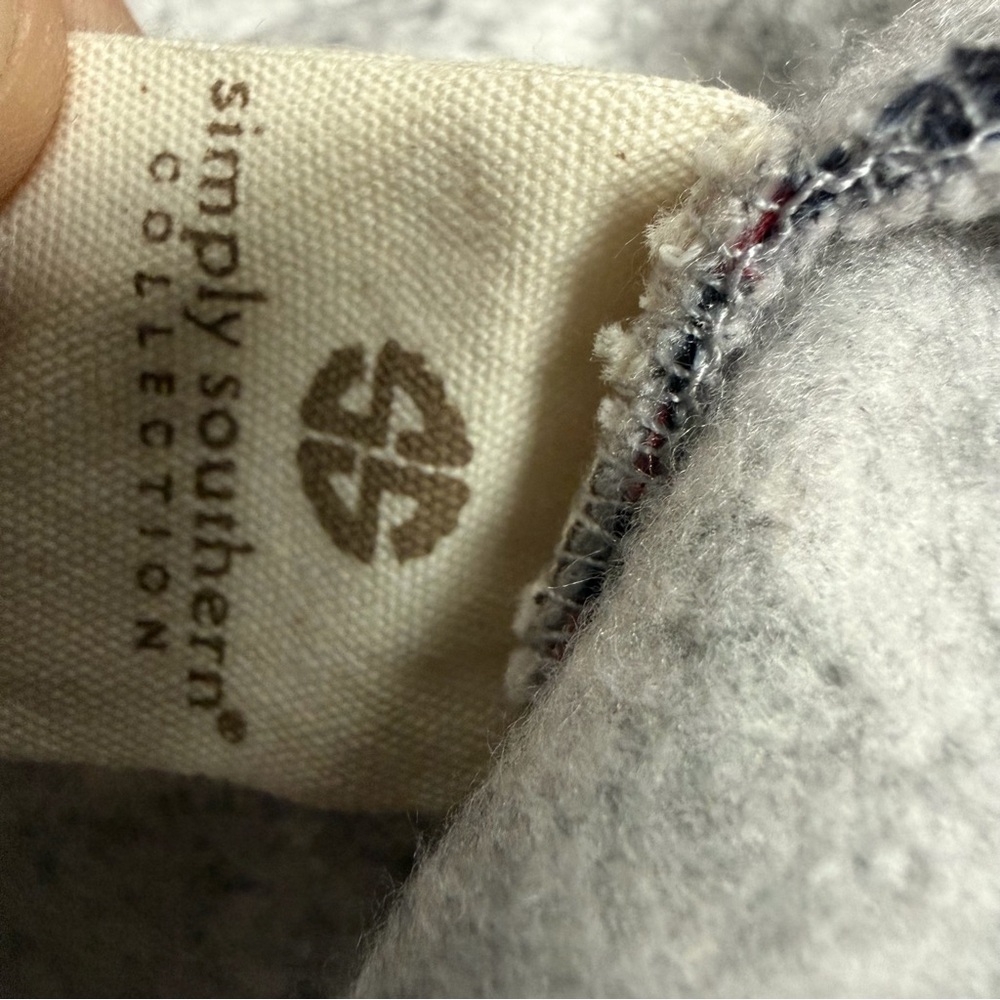 Simply Southern Red Buffalo Plaid Quarter Zip Pullover - Picture 8 of 8